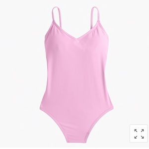 J Crew Ballet One Piece Swimsuit in Frost Berry
